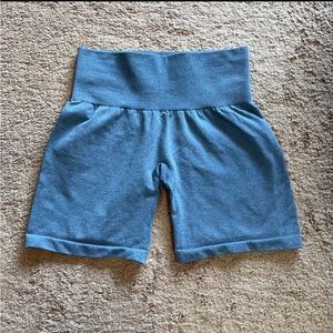 NVGTN Pro Seamless Shorts XS Slate Blue